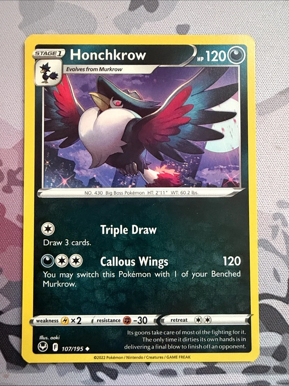Murkrow & Honchkrow Evolution Collection Lot | 3 Pokémon Cards | ✨5/$25✨